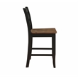 Pemberly Row Modern Wood Three Piece Dining Counter Set in Black
