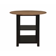 Pemberly Row Modern Wood Three Piece Dining Counter Set in Black