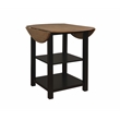 Pemberly Row Modern Wood Three Piece Dining Counter Set in Black
