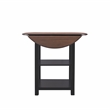 Pemberly Row Modern Wood Three Piece Dining Counter Set in Black