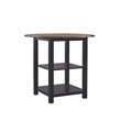 Pemberly Row Modern Wood Three Piece Dining Counter Set in Black