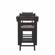 Pemberly Row Modern Wood Three Piece Dining Counter Set in Black