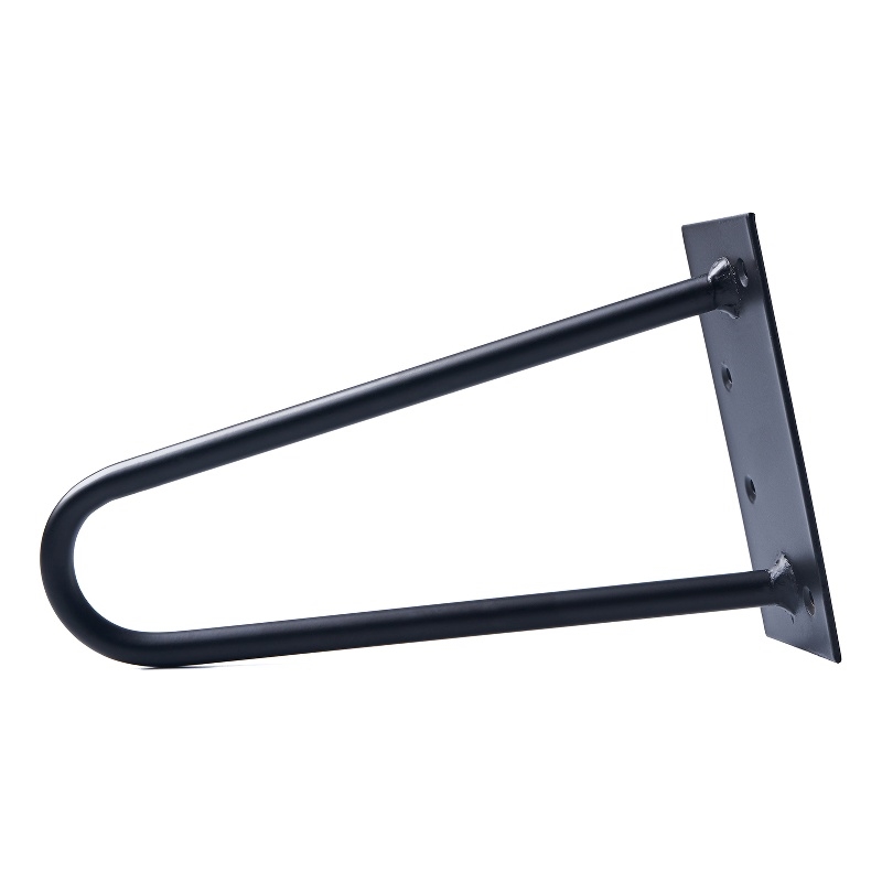 Pemberly Row 11.8 inches Black stainless steel Hairpin Legs (Set Of 4)