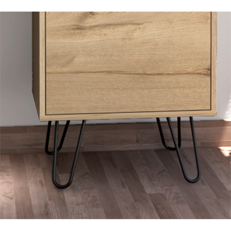 Pemberly Row 11.8 inches Black stainless steel Hairpin Legs (Set Of 4)