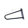 Pemberly Row 11.8 inches Black stainless steel Hairpin Legs (Set Of 4)