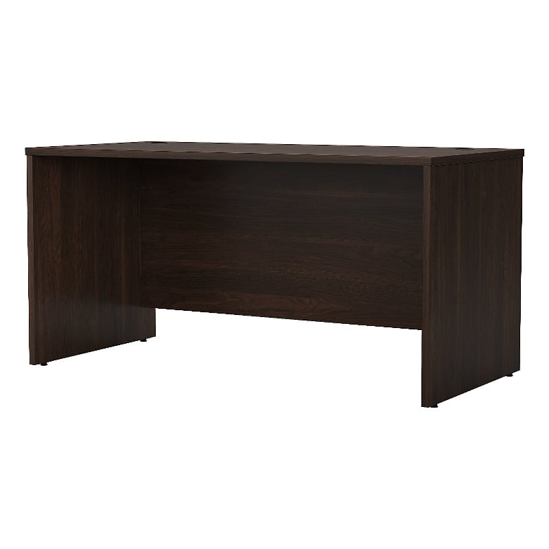 Pemberly Row 60W x 30D Office Desk in Black Walnut - Engineered Wood