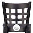 Pemberly Row Wood Commercial Grade Set of 2 Counter Stools Back in Black