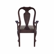 Pemberly Row Adrian Beechwood Fully Assembled Upholstered Seat Arm Chair - Brown