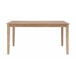 Pemberly Row 7 Piece Wood Dining Set Crisscrossed Back Chairs in Natural Brown