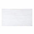 Pemberly Row Modern Pine Wood Dining Table in Distressed White