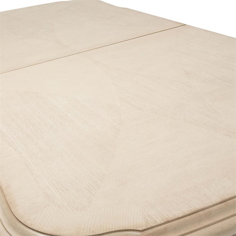 Pemberly Row Contemporary Rectangular Wood Dining Table - Ivory