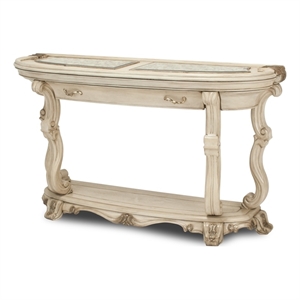 Pemberly Row Modern / Contemporary Wood Console Table - Ivory