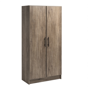 Pemberly Row 32 inch Drifted Gray Engineered Wood Storage Cabinet