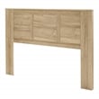 Pemberly Row Modern Queen/Full Headboard in Wood Canyon Oak Finish