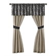 Pemberly Row Modern 24-Piece Fabric Room in a Bag - Black Finish