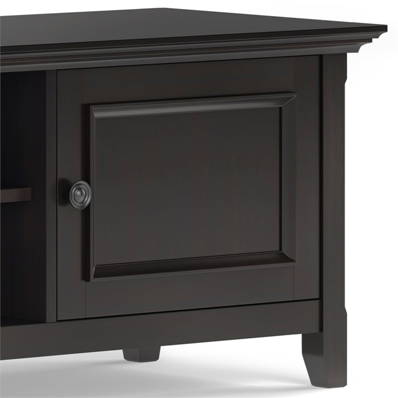 Pemberly Row Wood 72 inch Wide TV Media Stand in Hickory Brown