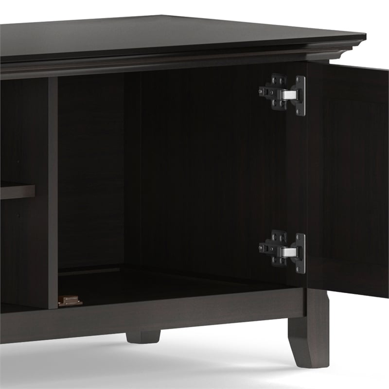 Pemberly Row Wood 72 inch Wide TV Media Stand in Hickory Brown