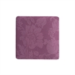 Pemberly Row Modern Square Accent Ottoman Purple Floral Sateen