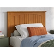 Pemberly Row Twin XL Platform Bed with Matching Footboard - Light Toffee