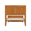 Pemberly Row Twin XL Platform Bed with Matching Footboard - Light Toffee