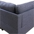 Pemberly Row 2 piece sectional sofa Black Gray Material-Linen