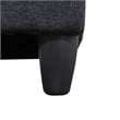 Pemberly Row 2 piece sectional sofa Black Gray Material-Linen