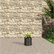 Pemberly Row Fiberstone and MGO Clay Round Planter Black 11