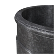 Pemberly Row Fiberstone and MGO Clay Round Planter Black 11
