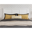 Pemberly Row Felicity Full Wood Platform Bed and Twin Trundle in White