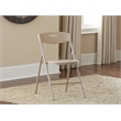 Pemberly Row 5 Piece Vinyl Folding Table Set in Antique Linen