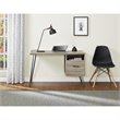 Pemberly Row Modern Writing Desk in Sonoma Oak and Gunmetal Gray