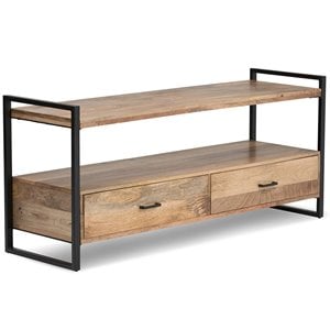 Pemberly Row Contemporary Transitional 60&quot TV Stand in Natural