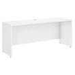 Pemberly Row 72W x 24D Credenza Desk in White - Engineered Wood