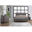 Pemberly Row Modern / Contemporary Gray Wooden 2-Drawer Nightstand