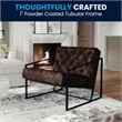 Pemberly Row Modern / Contemporary Leather Tufted Accent Chair