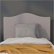 Pemberly Row Modern Upholstered Twin Panel Headboard in Light Gray