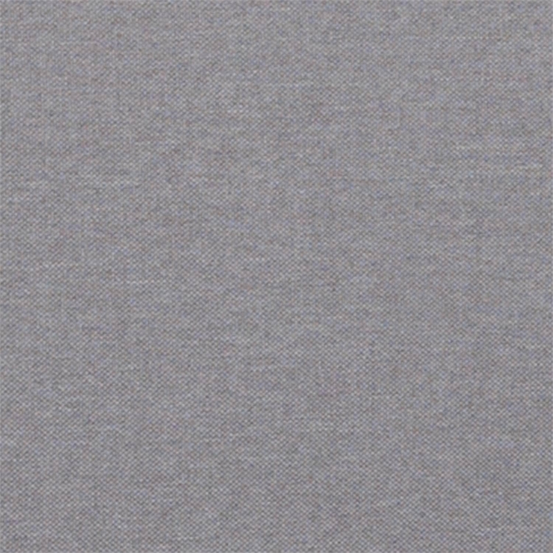 Pemberly Row Modern Upholstered Twin Panel Headboard in Light Gray