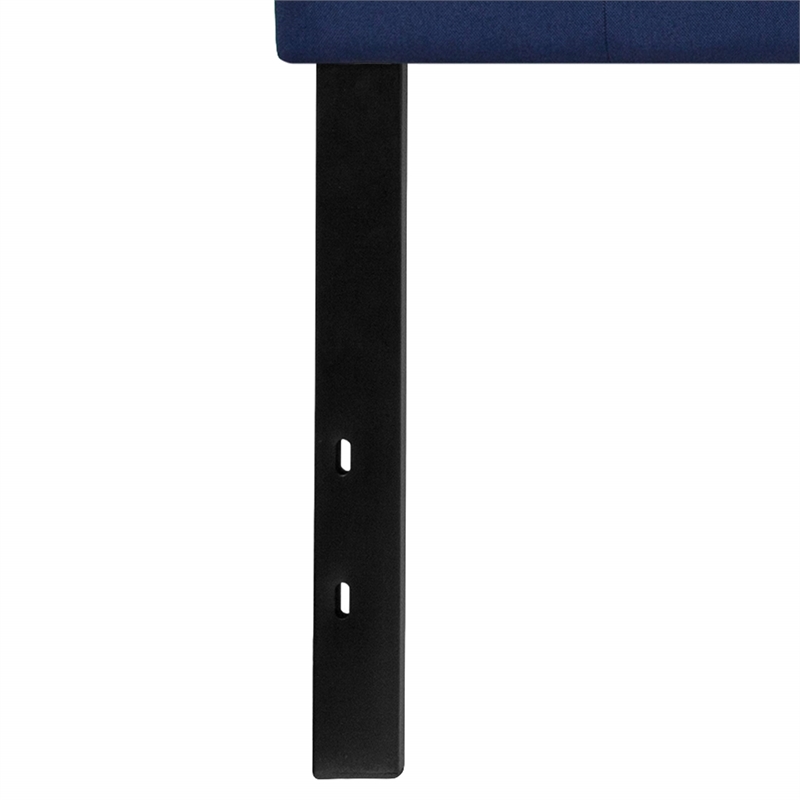 Pemberly Row Contemporary Tufted King Panel Headboard in Navy