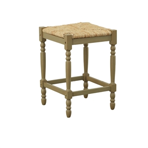 Pemberly Row Contemporary 24&quot Counter Stool in Weathered Gray