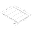 Pemberly Row Modern / Contemporary Full Platform Bed in Gray Oak