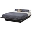 Pemberly Row Modern / Contemporary Full Platform Bed in Gray Oak