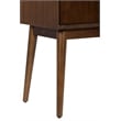 Pemberly Row Contemporary 2 Door Storage Cabinet Walnut Brown