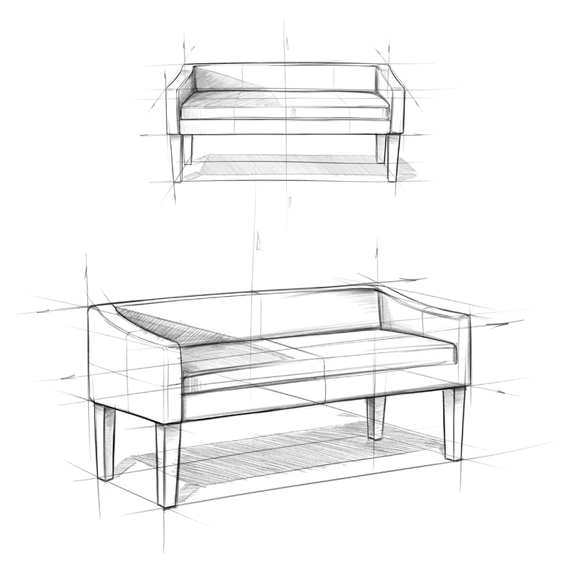 Pemberly Row Upholstered Bedroom Bench in Pebble Gray and Brown