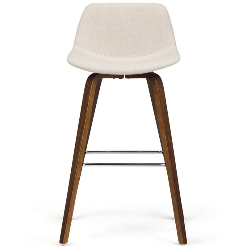 Pemberly Row Counter Height Stool (Set of 2) in Natural Linen Look Fabric