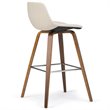 Pemberly Row Counter Height Stool (Set of 2) in Natural Linen Look Fabric