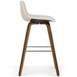 Pemberly Row Counter Height Stool (Set of 2) in Natural Linen Look Fabric