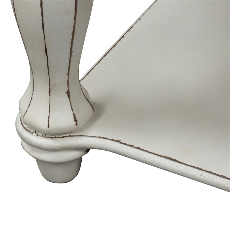 Pemberly Row Magnolia Manor White 3 Piece Set (1-Cocktail 2-End Tables)