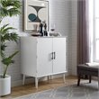 Pemberly Row Modern / Contemporary 2 Door Bar Cabinet in White