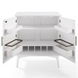 Pemberly Row Modern / Contemporary 2 Door Bar Cabinet in White