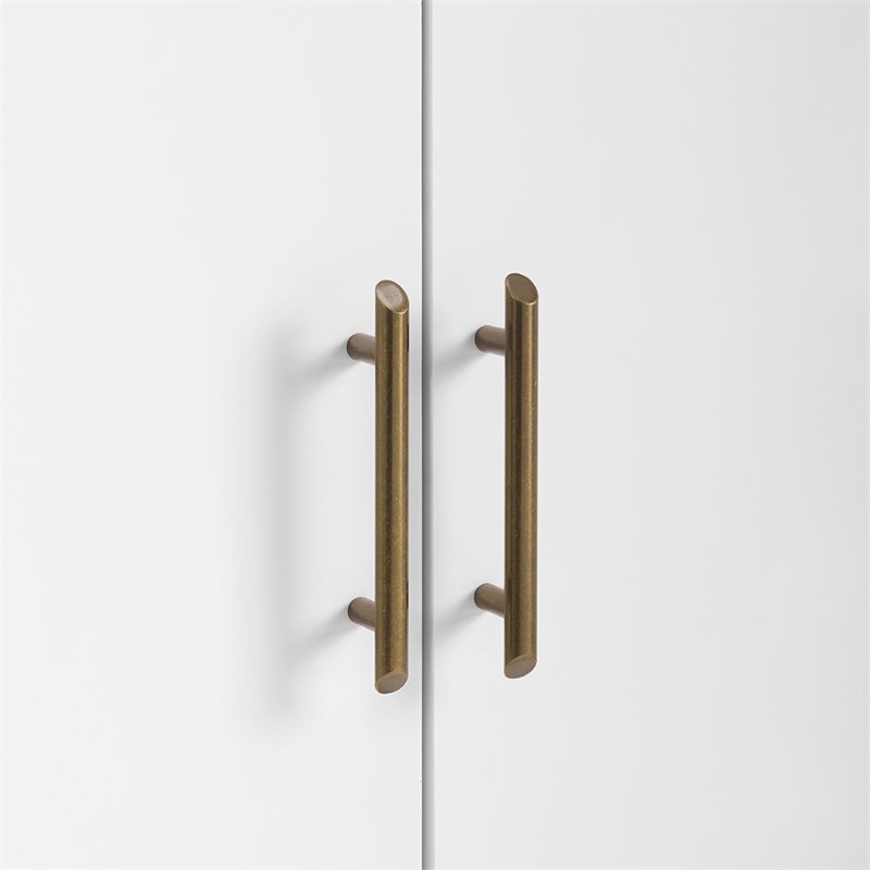 Pemberly Row Modern / Contemporary 2 Door Bar Cabinet in White